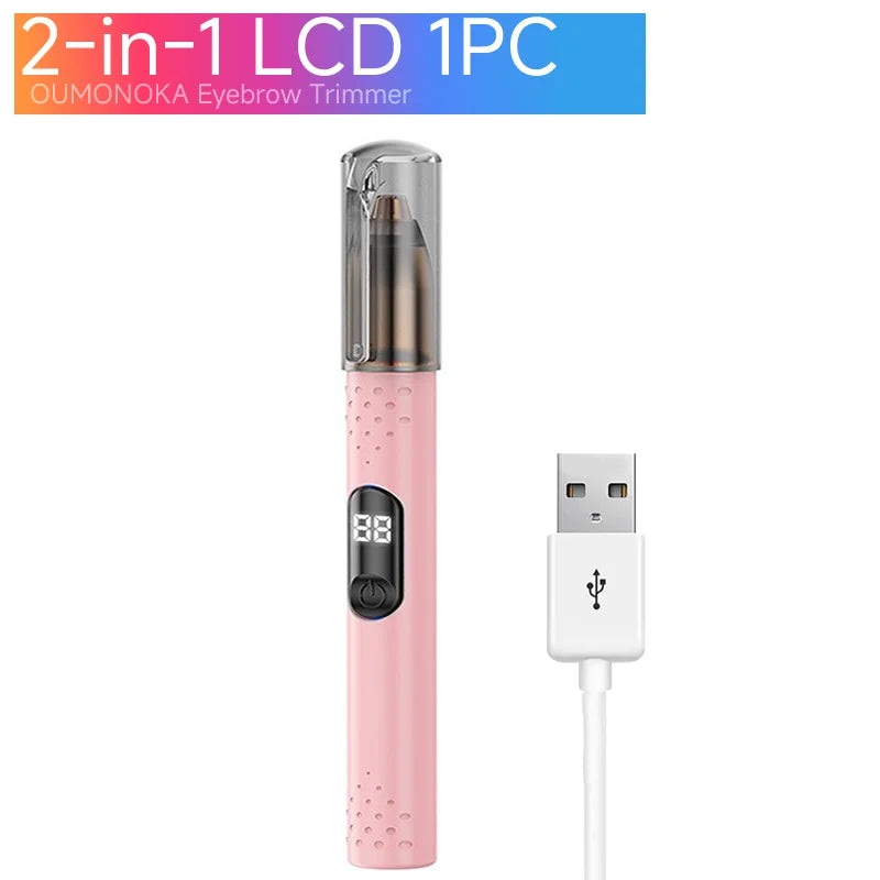 LUXE 2 in 1 Eyebrow & facial hair Trimmer