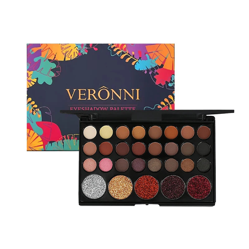 LUXE Glam 40- Color Eyeshadow Palette Matte, Shimmer & Glitter
