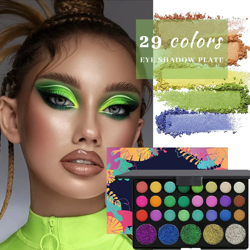 LUXE Glam 40- Color Eyeshadow Palette Matte, Shimmer & Glitter