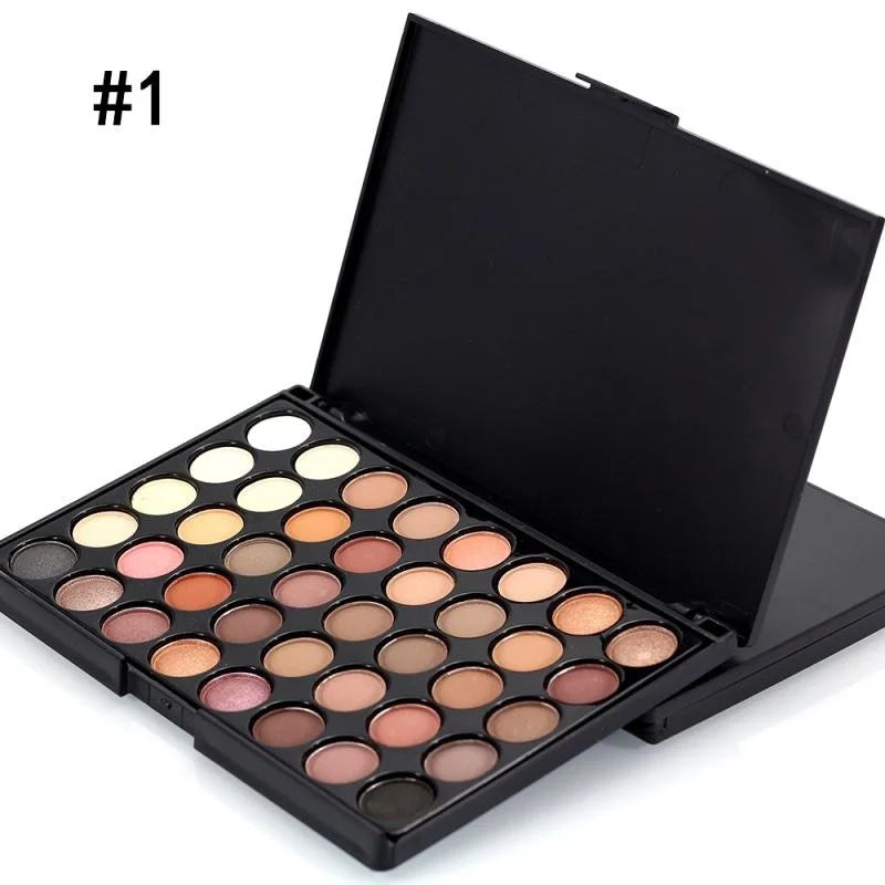 LUXE Glam 40- Color Eyeshadow Palette Matte, Shimmer & Glitter