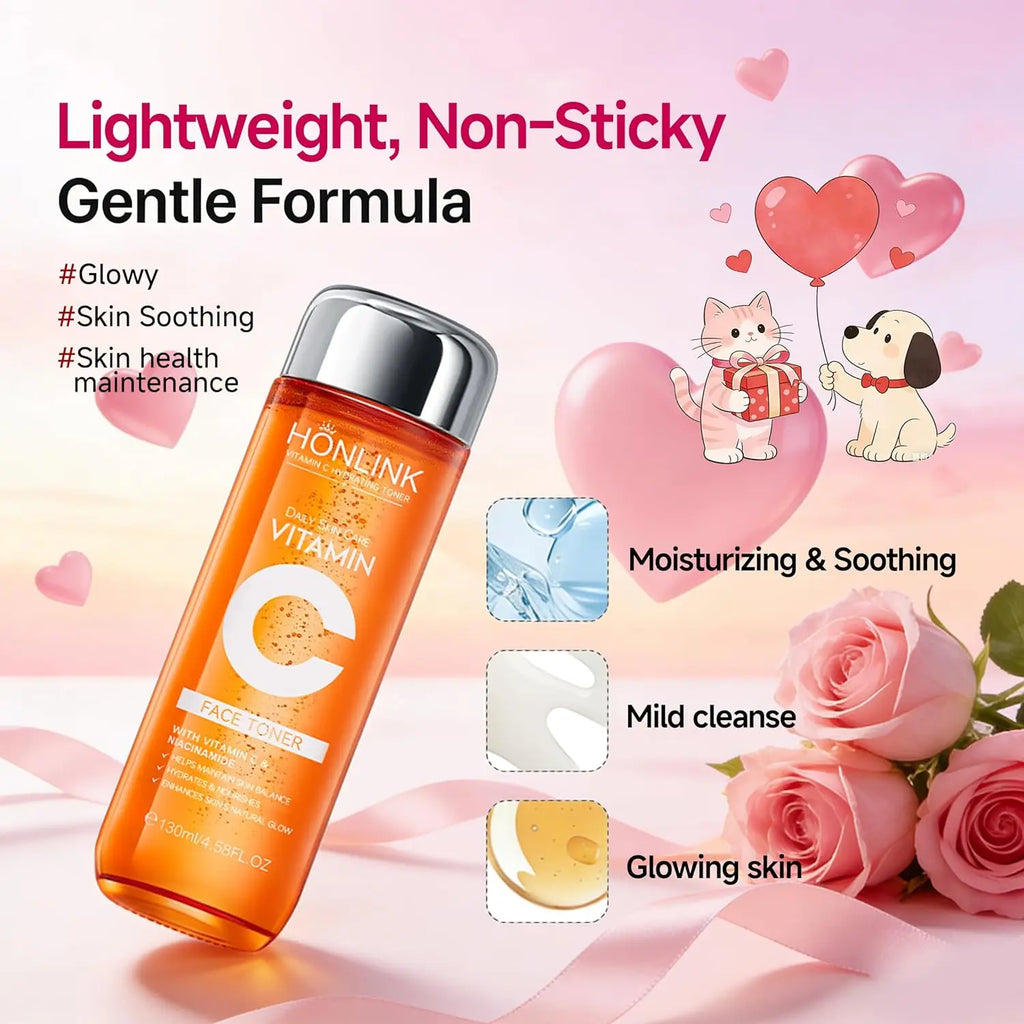 Luxe Vitamin C Skincare Set -Toner, Serum & Face Cream
