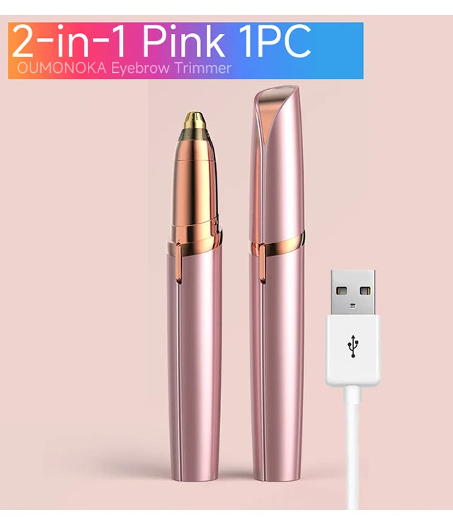 LUXE 2 in 1 Eyebrow & facial hair Trimmer