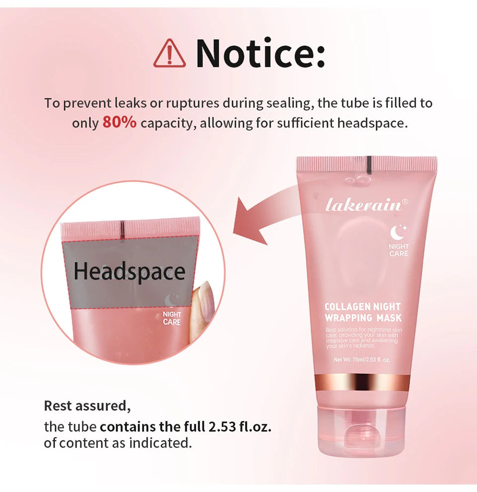 Luxe Collagen Wrapping Face Mask With Brush - Hydrating & Brightening Skincare Set