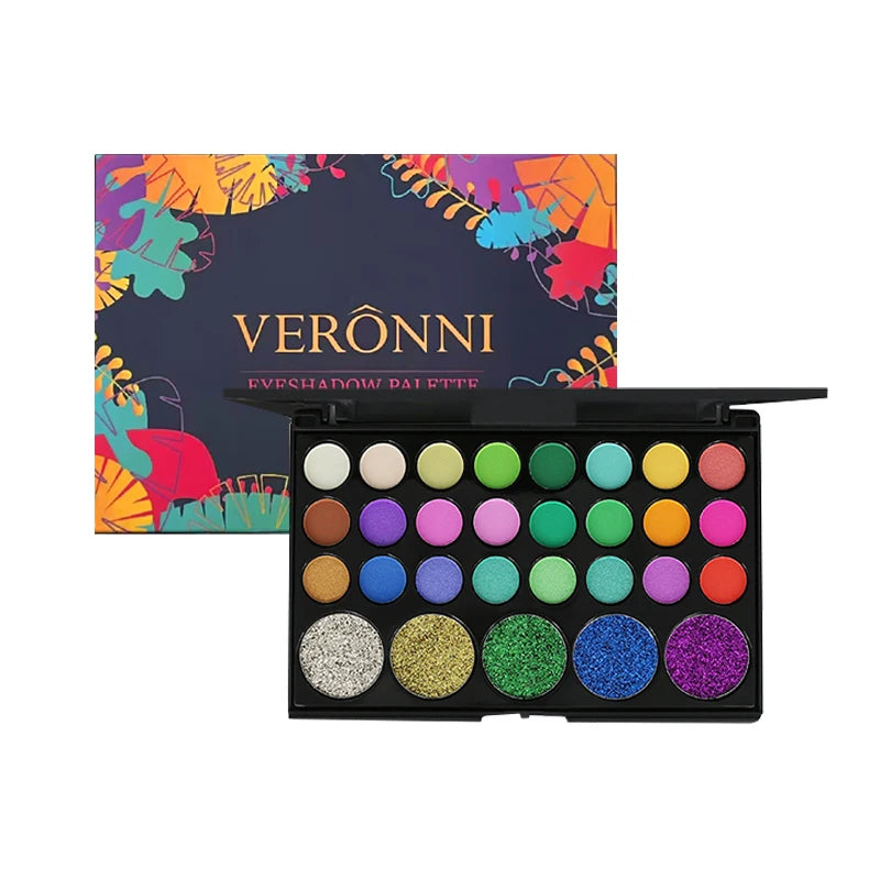 LUXE Glam 40- Color Eyeshadow Palette Matte, Shimmer & Glitter