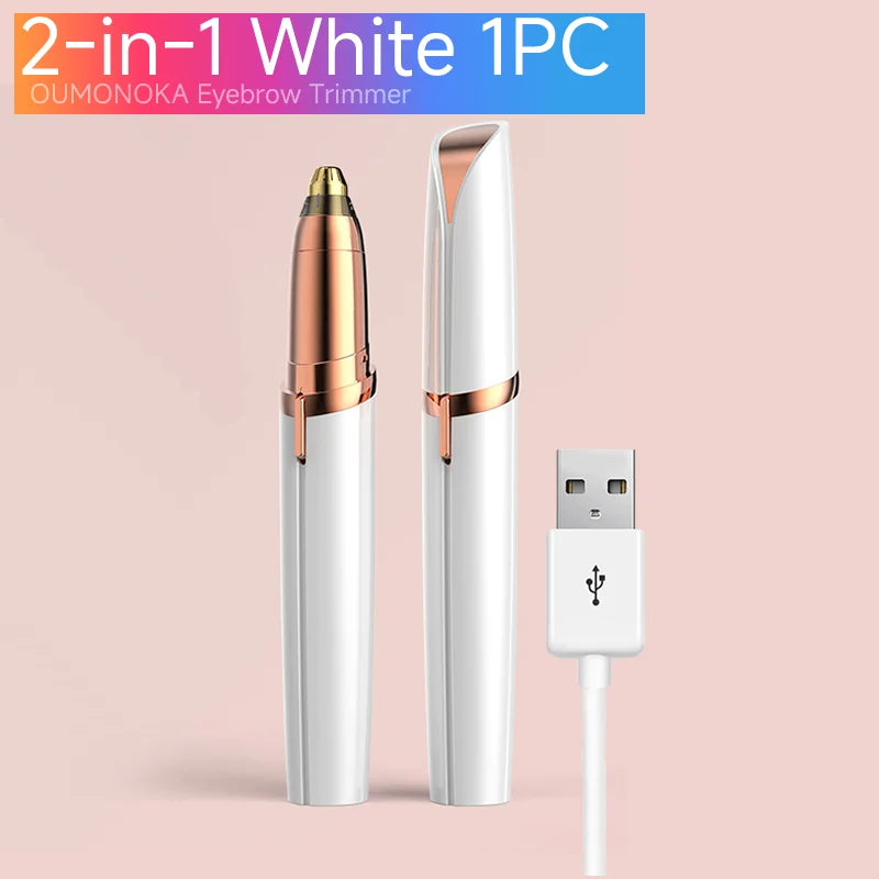 LUXE 2 in 1 Eyebrow & facial hair Trimmer