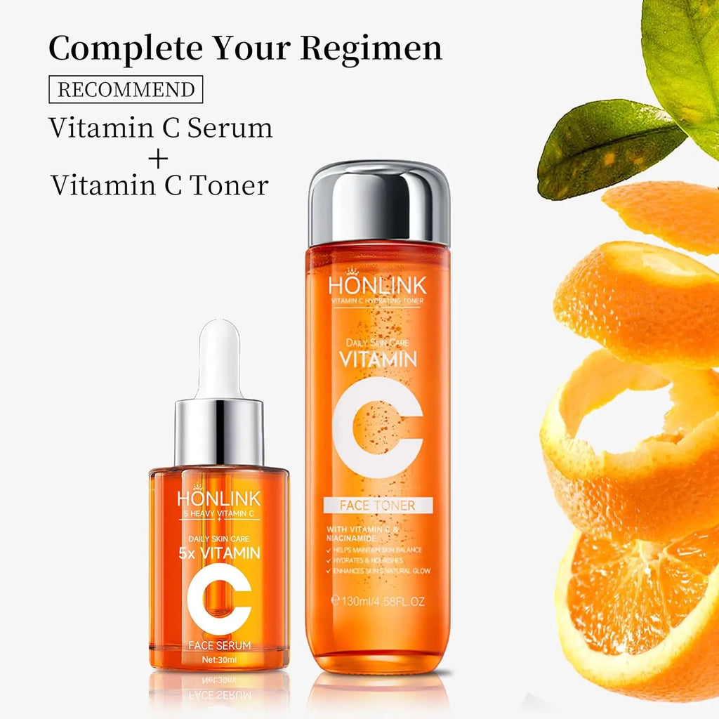 Luxe Vitamin C Skincare Set -Toner, Serum & Face Cream