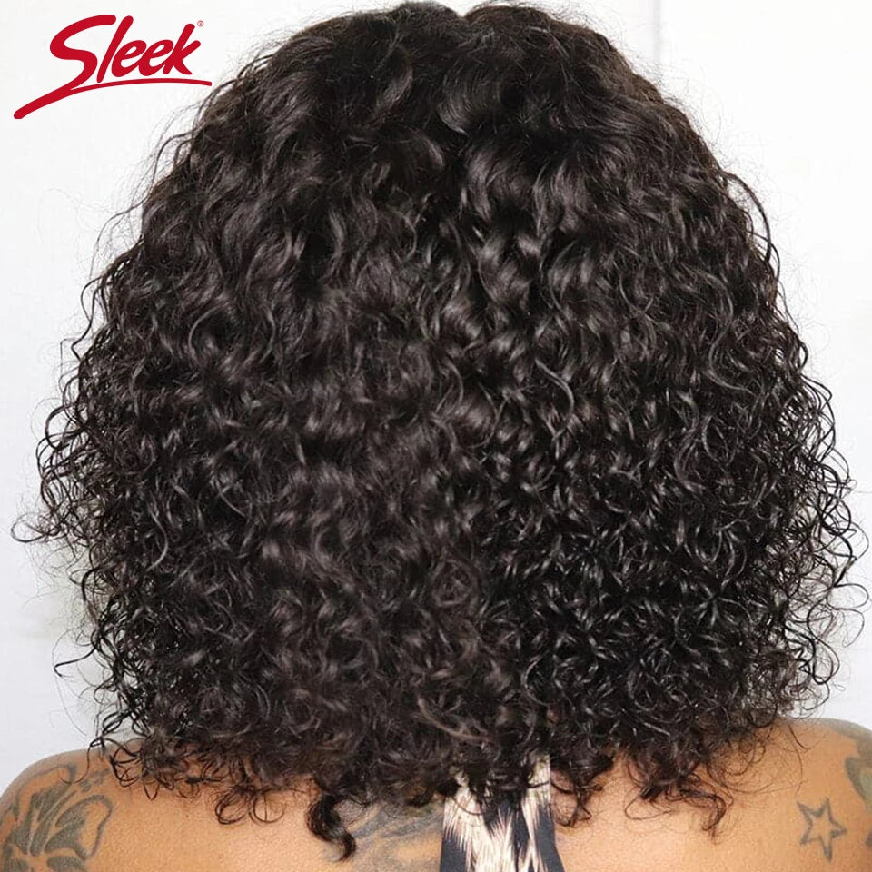 LUXE Jerry Curly Short Bob Wig – 100% Human Hair, Glueless & Ready to Wear