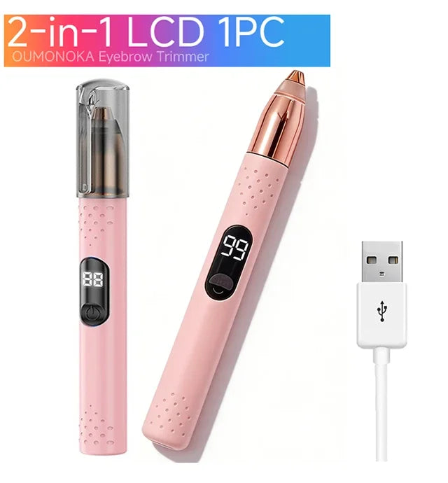 LUXE 2 in 1 Eyebrow & facial hair Trimmer