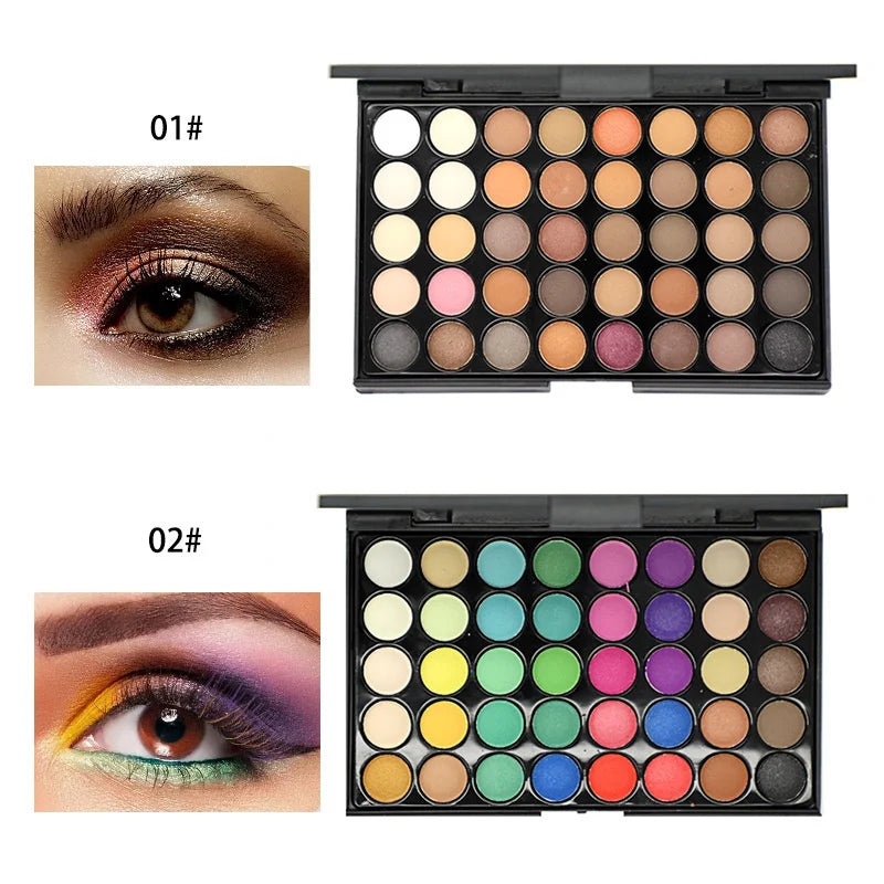 LUXE Glam 40- Color Eyeshadow Palette Matte, Shimmer & Glitter