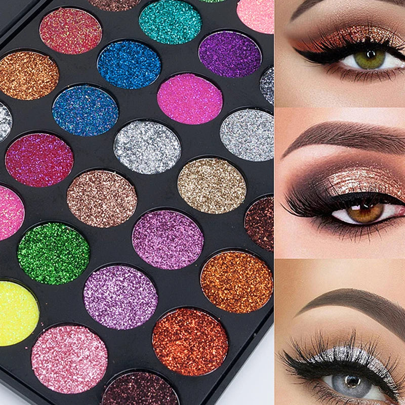 LUXE Glam 40- Color Eyeshadow Palette Matte, Shimmer & Glitter