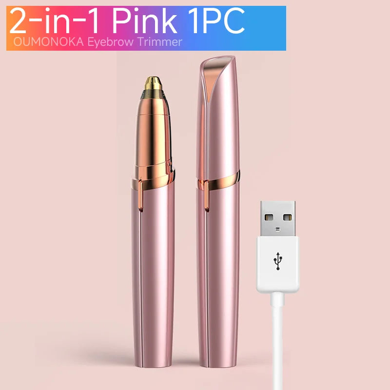 LUXE 2 in 1 Eyebrow & facial hair Trimmer